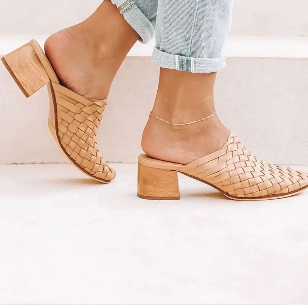 Liberte’ Bondi Woven Mules - Brown